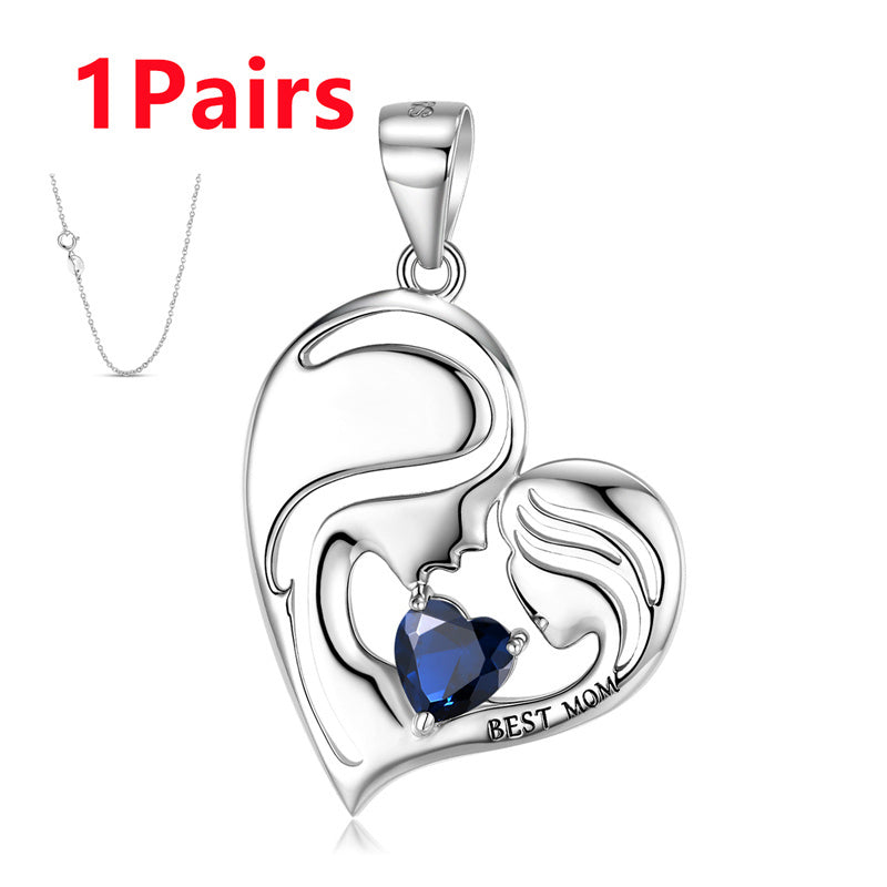 Forever Her Heart Birthstone Pendant