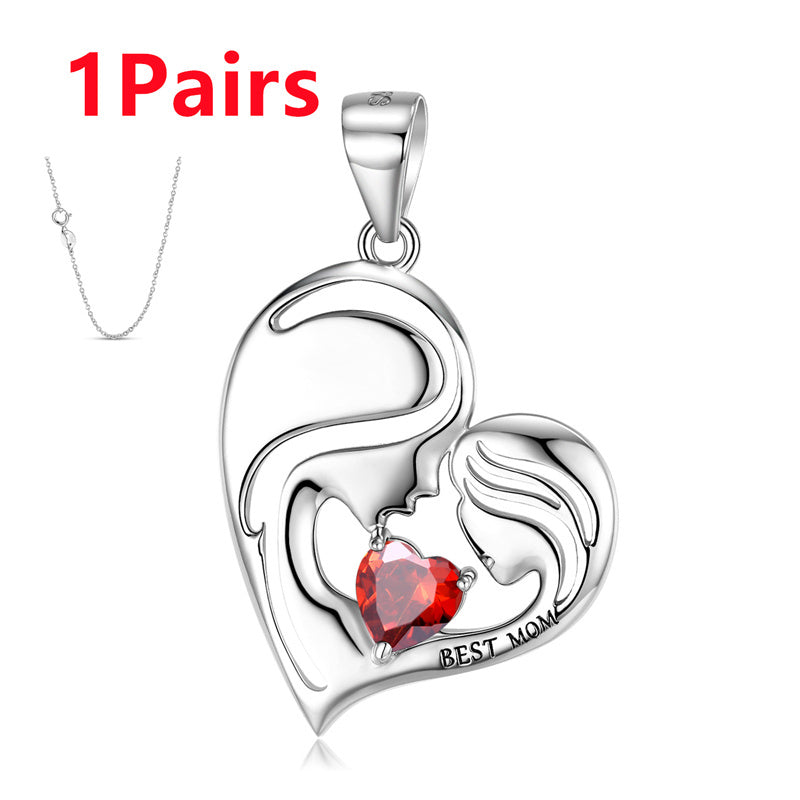 Forever Her Heart Birthstone Pendant