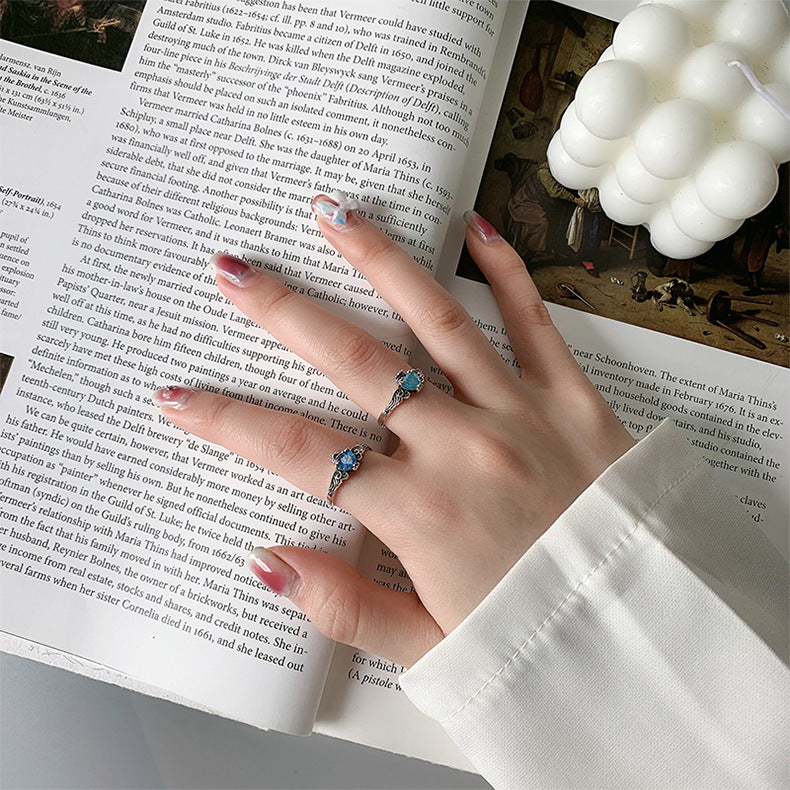 Adjustable Ornate Heart Ring