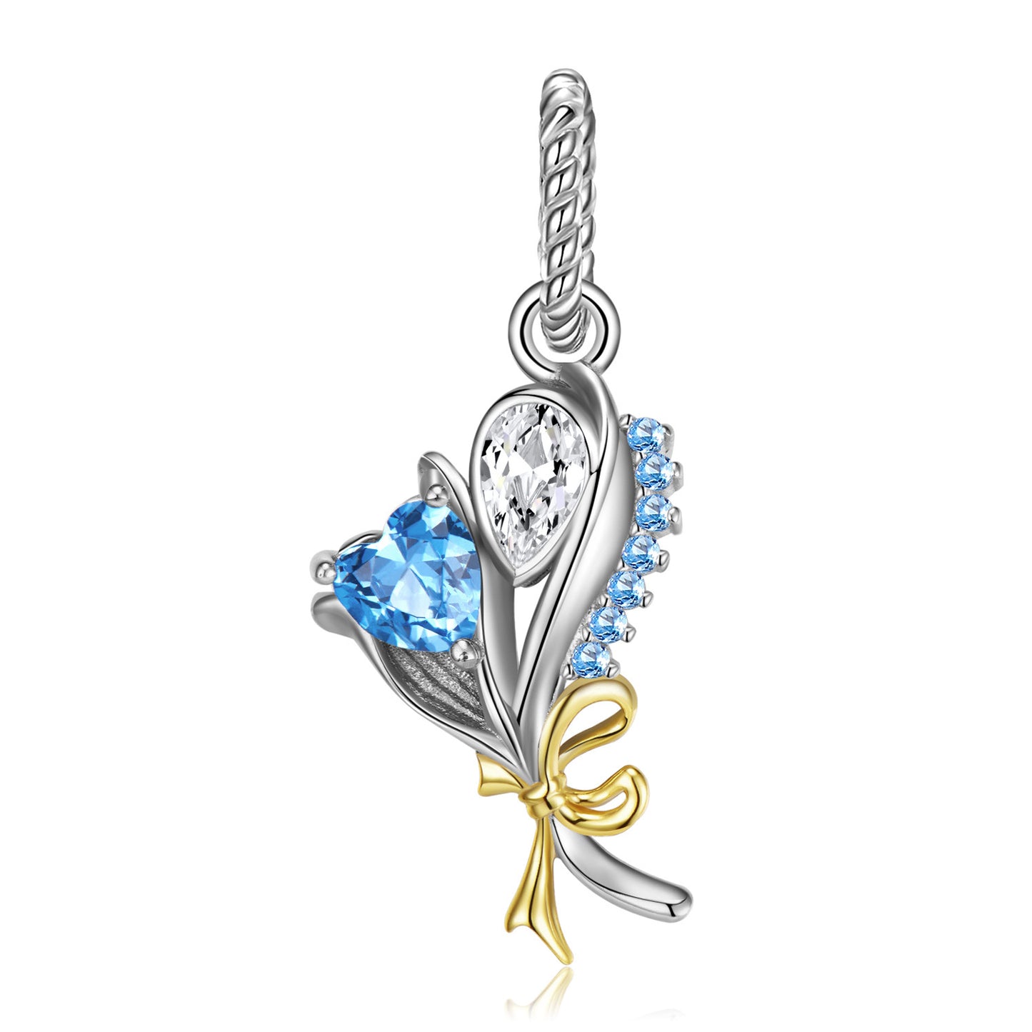 Birth Flower Charm Necklace – 12 Month Collection