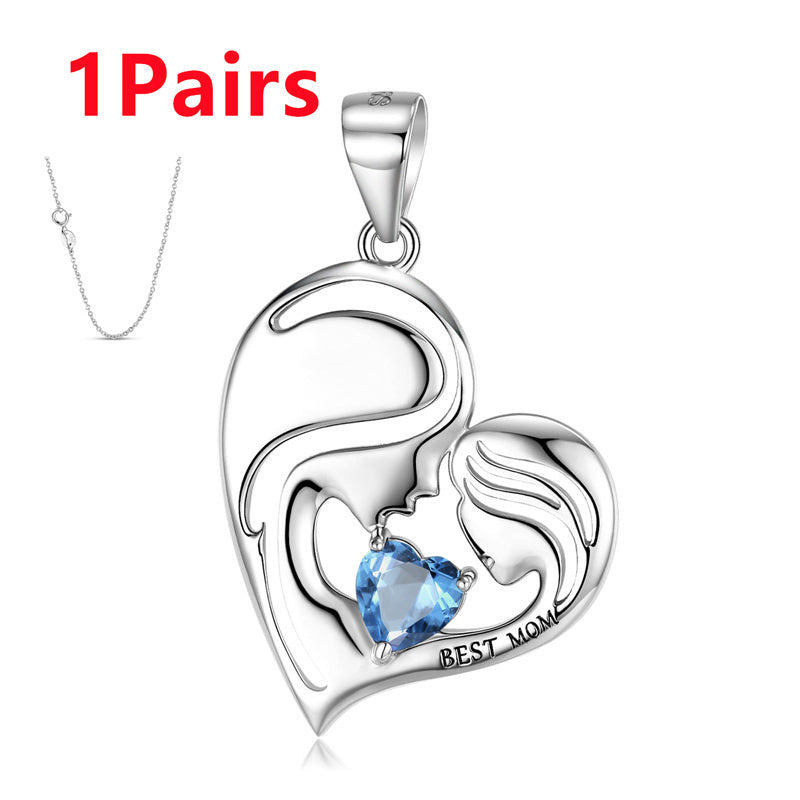 Forever Her Heart Birthstone Pendant