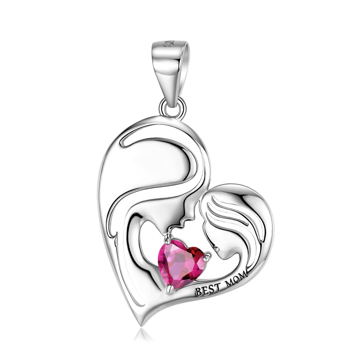 Forever Her Heart Birthstone Pendant
