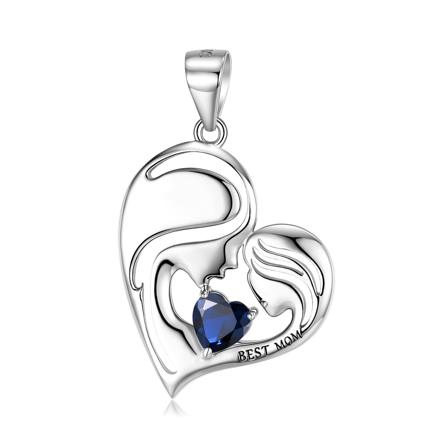 Forever Her Heart Birthstone Pendant