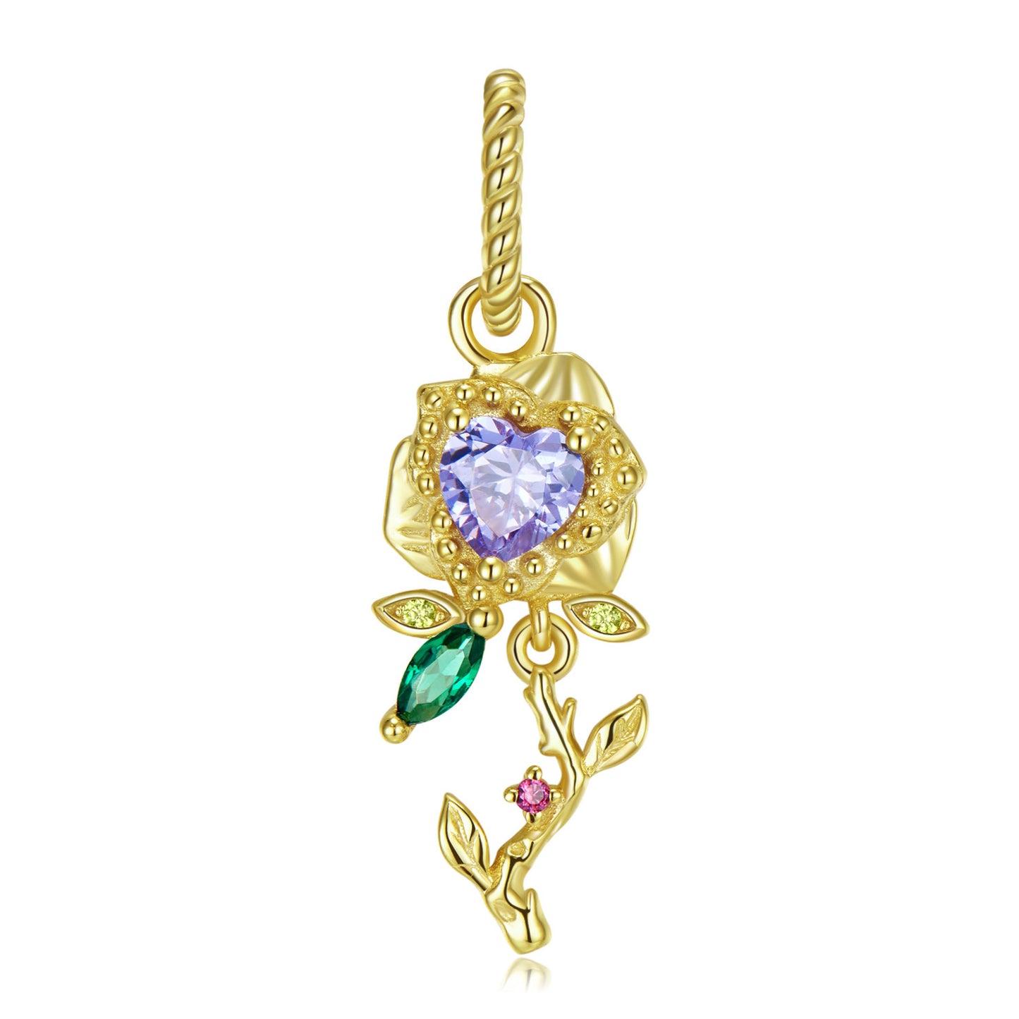 Birth Flower Charm Necklace – 12 Month Collection