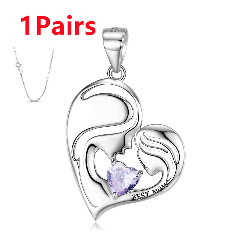 Forever Her Heart Birthstone Pendant