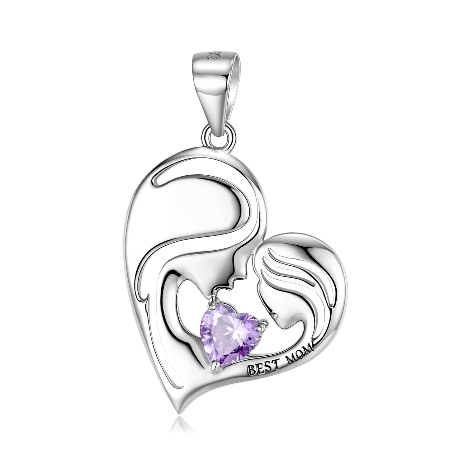 Forever Her Heart Birthstone Pendant