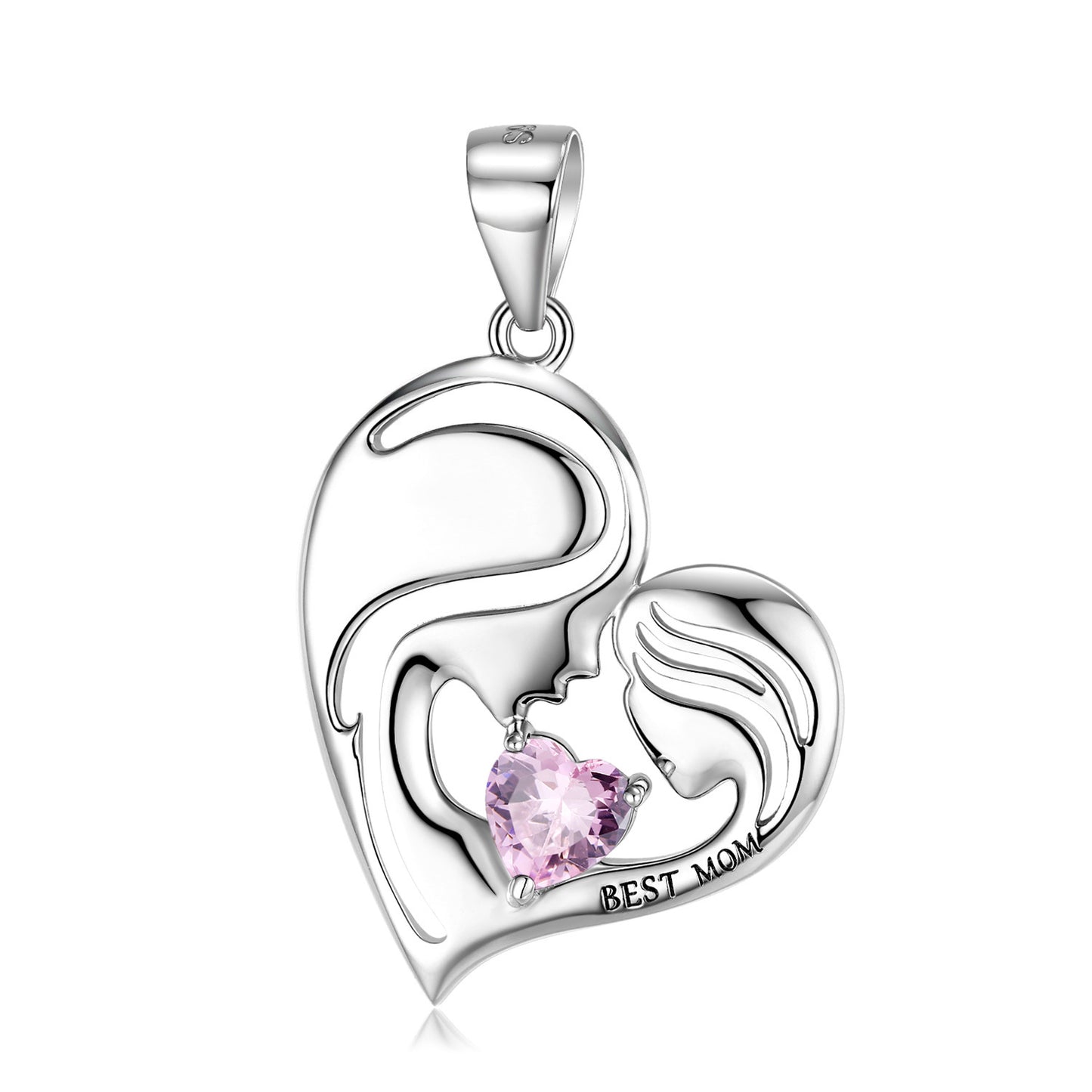 Forever Her Heart Birthstone Pendant
