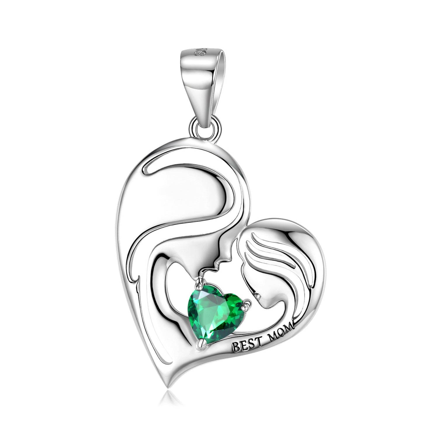 Forever Her Heart Birthstone Pendant