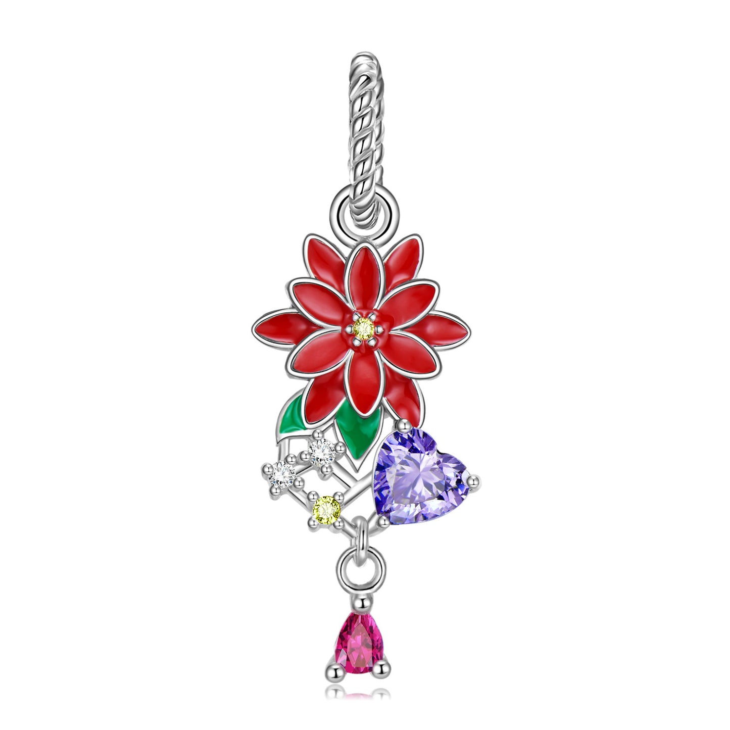 Birth Flower Charm Necklace – 12 Month Collection