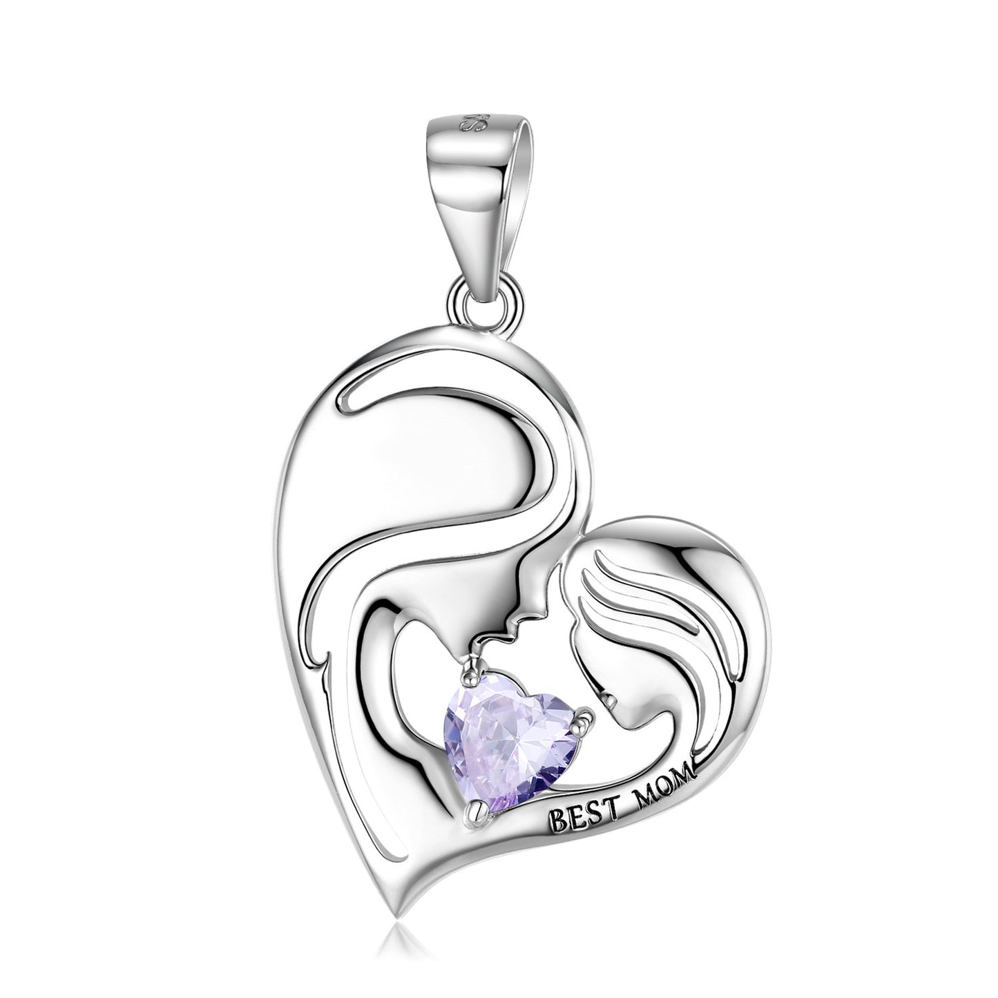 Forever Her Heart Birthstone Pendant