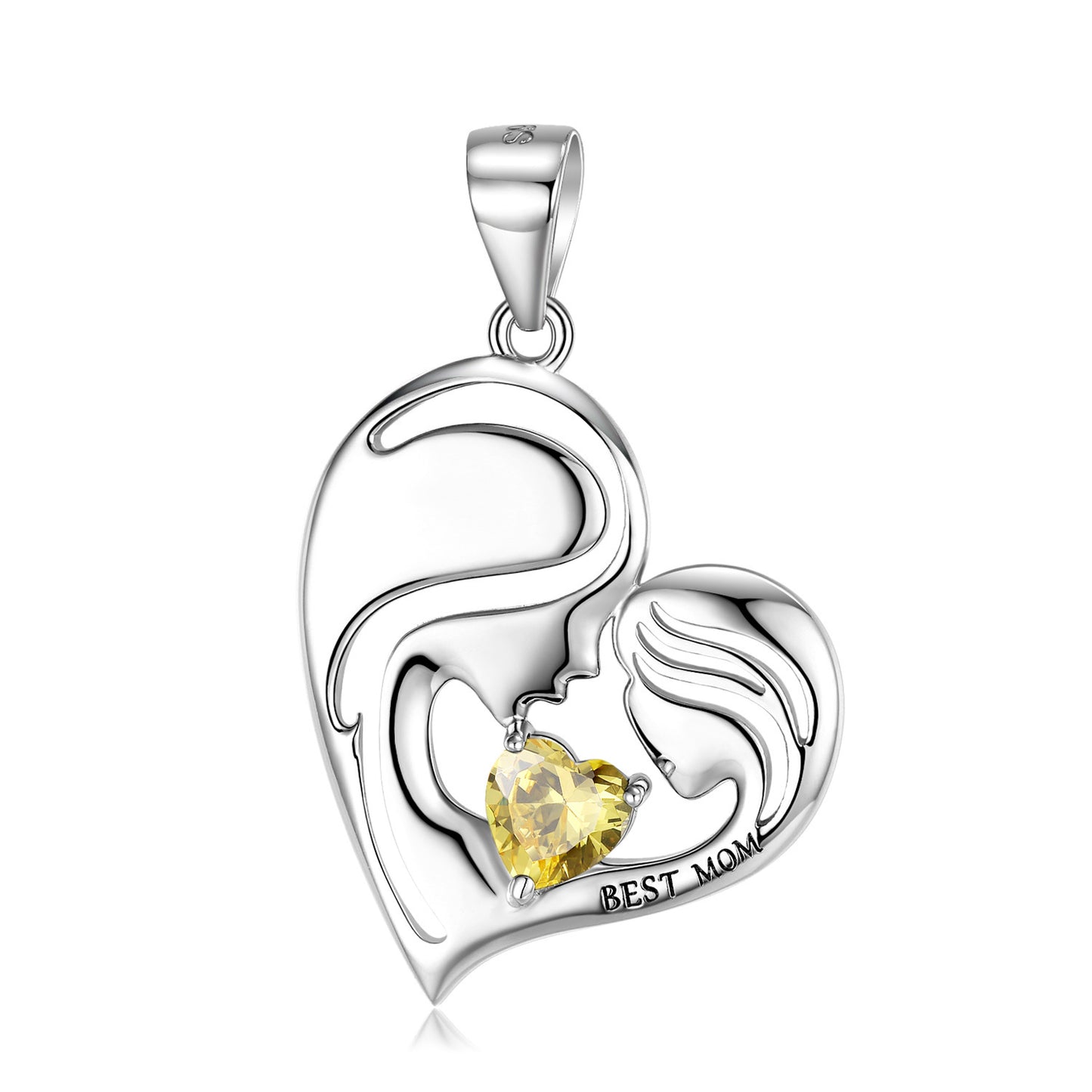 Forever Her Heart Birthstone Pendant