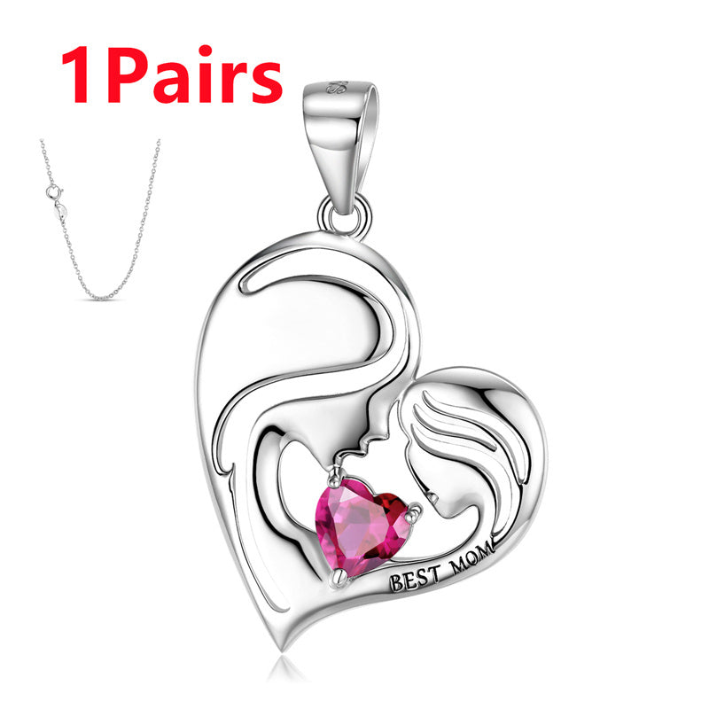 Forever Her Heart Birthstone Pendant