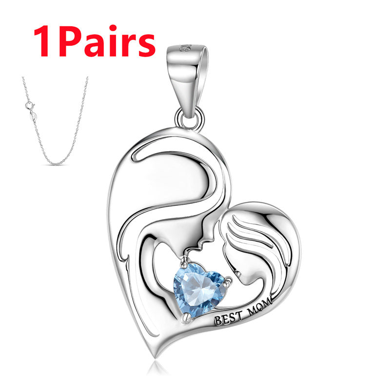 Forever Her Heart Birthstone Pendant