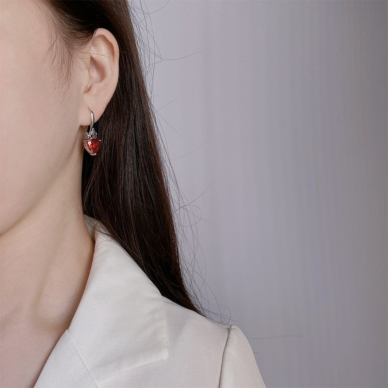 Crimson Crown Earrings