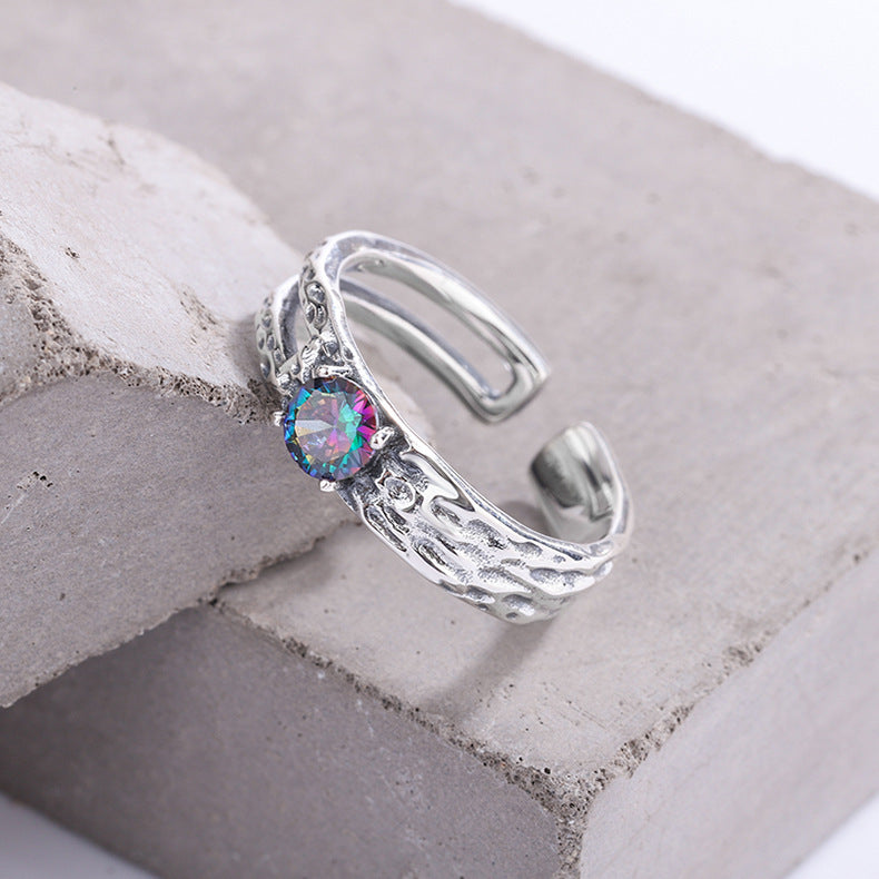 Lyra Textured Ring