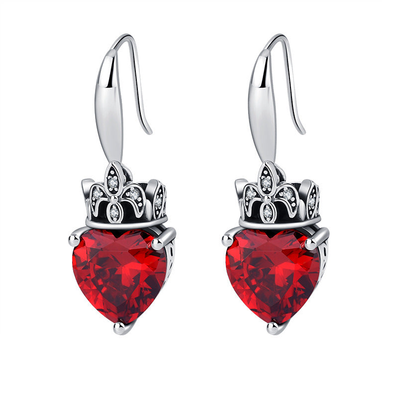 Crimson Crown Earrings