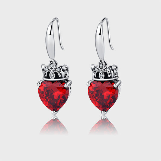 Crimson Crown Earrings
