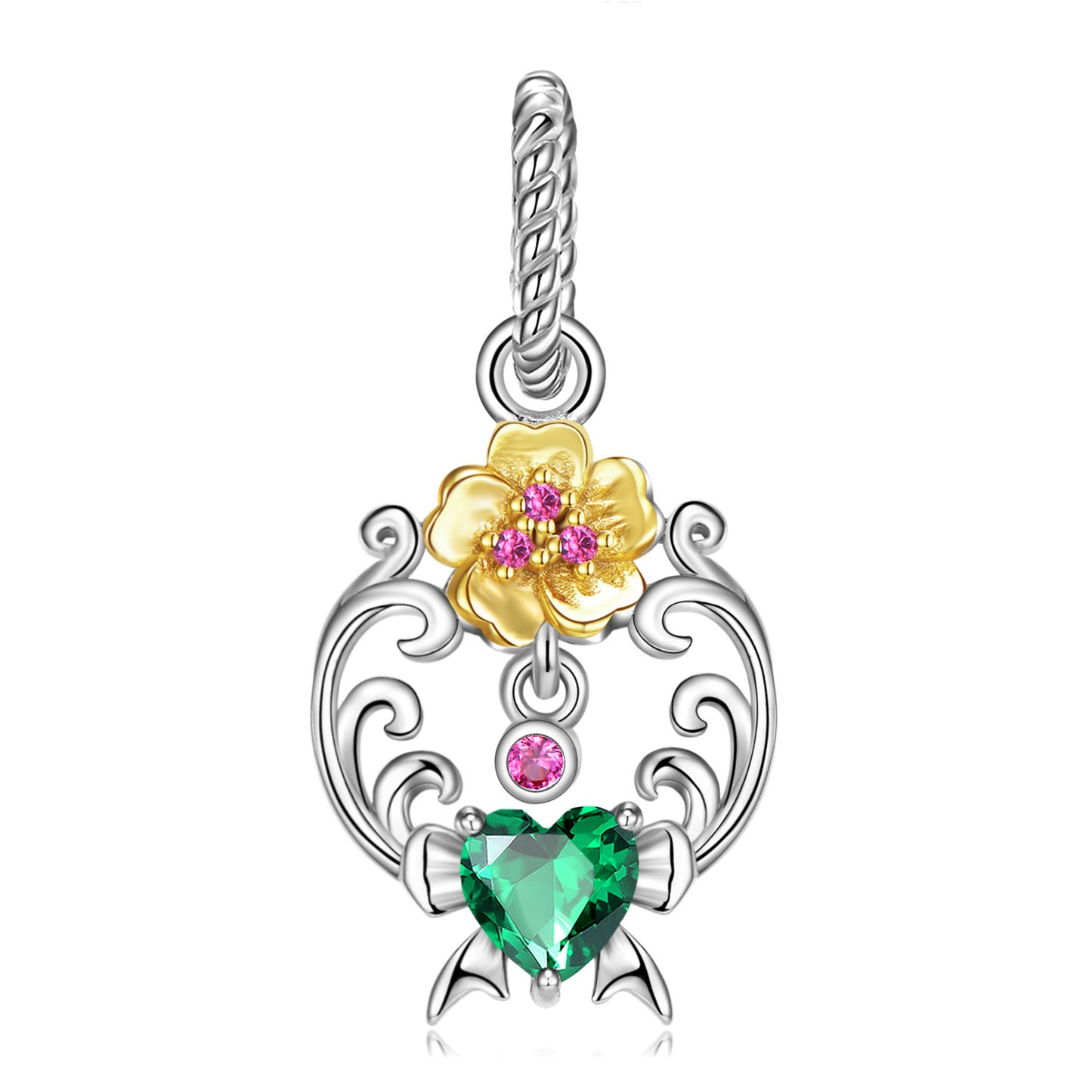 Birth Flower Charm Necklace – 12 Month Collection