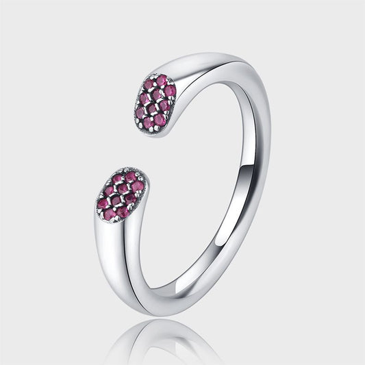 Rosé Cluster Open Ring
