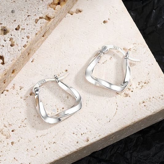 Silvea Twist Hoops