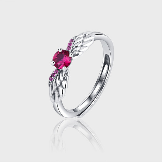 Adjustable Angel Wing Ring